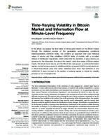 Time-Varying Volatility in Bitcoin Market and Information Flow at Minute-Level Frequency