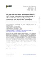 Two-loop application of the Breitenlohner-Maison/’t Hooft-Veltman scheme with non-anticommuting γ5: full renormalization and symmetry-restoring counterterms in an abelian chiral gauge theory