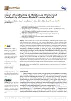 Impact of Sandblasting on Morphology, Structure and Conductivity of Zirconia Dental Ceramics Material