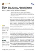 Structural, Optical and Electrical Properties of Al+MoO3 and Au+MoO3 Thin Films Prepared by Magnetron Codeposition