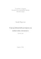 Utjecaj klimatskih promjena na
 slatkovodne ekosustave