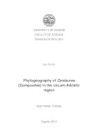 Phylogeography of Centaurea (Compositae) in the circum-Adriatic region