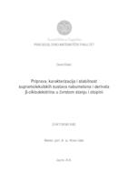 Priprava, karakterizacija i stabilnost supramolekulskih sustava nabumetona i derivata β-ciklodekstrina u čvrstom stanju i otopini