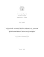 Dynamical electron-phonon interaction in novel quantum materials from first principles