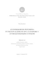 Antimikrobnim peptidima funkcionalizirane DNA nanopore s antibakterijskim učinkom