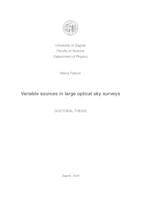 Variable sources in large optical sky surveys