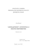 Vjerojatnost i statistika u nastavi matematike