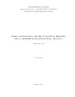 Cirkularno gospodarenje otpadom na primjeru otpada prehrambene industrije i tekstila