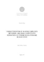 Karakterizacija srebrovih(I) kompleksa s monohalogen i dihalogen derivatima piridina u otopini i čvrstom stanju