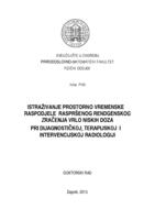 Istraživanje prostorno vremenske raspodjele raspršenog rendgenskog zračenja vrlo niskih doza pri dijagnostičkoj, terapijskoj i intervencijskoj radiologiji