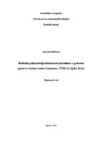 Biološki pokazatelji izloženosti metalima u potočne pastrve (Salmo trutta Linnaeus, 1758) iz rijeke Krke