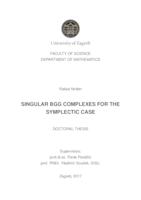 Singular BGG complexes for the symplectic case
