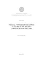 Primjena površinski modificiranih titanatnih nanocjevčica u elektrokemijskim senzorima  