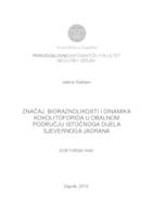 Značaj, bioraznolikosti i dinamika kokolitoforida u obalnom području istočnog djela sjevernog Jadrana