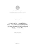 Raspodjela i ponašanje organokositrovih spojeva u priobalnom moru istočnog dijela Jadrana