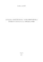 Analiza onečišćenja 7-etiltriptofola pomoću sustava LC-SPE/krio  NMR