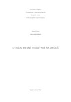 Utjecaj mesne industrije na okoliš