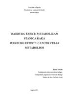 Warburg efekt: metabolizam stanica raka