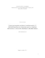 Utjecaj perinatalne primjene tranilcipromina i 5-hidroksitriptofana na ekspresiju gena za triptofan hidroksilazu i monoamin-oksidazu u odraslih štakora