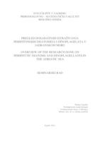 Pregled dosadašnjih istraživanja perifitonskih dijatomeja i dinoflagelata u Jadranskom moru