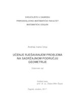 Učenje rješavanjem problema na sadržajnom području geometrije