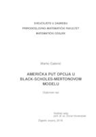 Američka put opcija u Black-Scholes-Mertonovom modelu