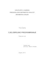 Cjelobrojno programiranje