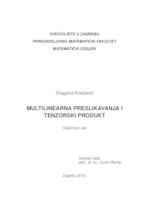 Multilinearna preslikavanja i tenzorski produkt