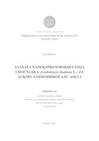 Analiza nadekspresorskih linija uročnjaka (Arabidopsis thaliana L.) za auksin-amidohidrolazu AtILL2