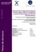 Measurements of Higgs boson properties in the four-lepton channel in pp collisions at centre-of-mass energy of 13 TeV with the CMS detector