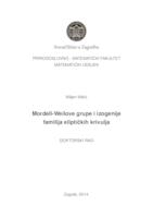 Mordell-Weilove grupe i izogenije familija eliptičkih krivulja