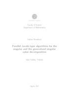 Parallel Jacobi-type algorithms for the singular and the generalized singular value decomposition
