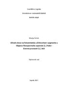 Učinak olova na fotosintetsku učinkovitost i pigmente u lišajeva Flavoparmelia caperata (L.) Hale i Evernia prunastri (L.) Ach