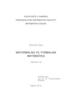 Neformalna vs. formalna matematika