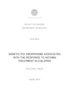 Genetic polymorphisms associated with the response to asthma  treatment in children