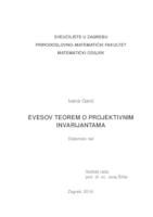 Evesov teorem o projektivnim invarijantama