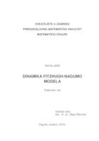 Dinamika FitzHugh-Nagumo modela