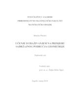 Učenje istraživanjem na primjeru sadržajnog područja geometrije