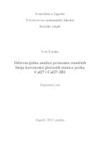 Diferencijalna analiza proteoma staničnih linija  karcinoma pločastih stanica jezika Cal27 i Cal27-2B1