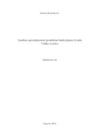 Analiza opremljenosti gradskim funkcijama Grada Velike Gorice
