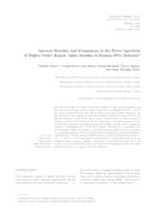 Spectral Densities and Frequencies in the Power Spectrum of Higher Order Repeat Alpha Satellite in Human DNA Molecule