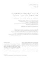 Cu-Al-O Powders Prepared from Zeolite Precursors by Combination Treatment of Ball Milling and Heating