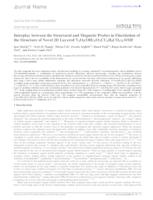 Interplay between the structural and magnetic probes in the elucidation of the structure of a novel 2D layered V_4O_4(OH)_2(O_2CC_6H_4CO_2)_4·DMF