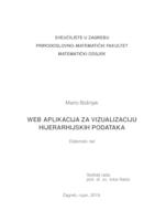 Web aplikacija za vizualizaciju hijerarhijskih podataka