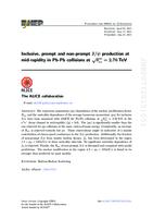 Inclusive, prompt and non-prompt J/ψ production at mid-rapidity in Pb-Pb collisions at √sNN = 2.76 TeV