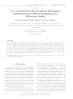 New Algorithm for Microstructural Information Determination from the Overlapping X-ray Diffraction Profiles