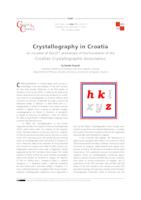 Crystallography in Croatia ‒ on occasion of the 25th anniversary of the foundation of the Croatian Crystallographic Association