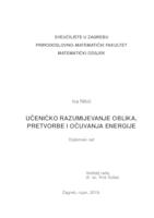 Učeničko razumijevanje oblika, pretvorbe i očuvanja energije