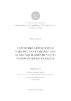 Usporedba strukturnih parametara i parametara stabilnosti sirovih nafti i njihovih teških frakcija