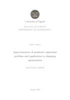 Approximation of quadratic eigenvalue problem and application to damping optimization